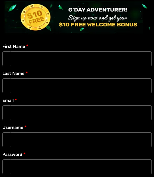 OZwin casino registration