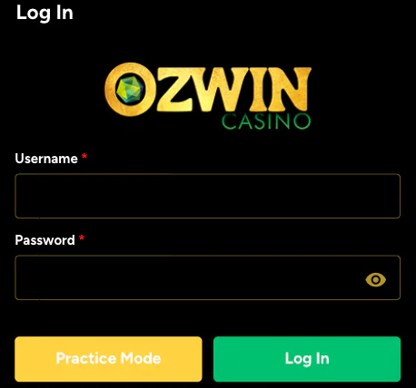 OZWin casino login