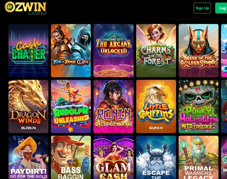 OZWin Casino games